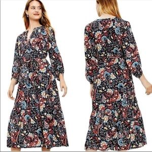 NWT Ann Taylor LOFT Dress Enchanted Forest Magical Evil Eye Unicorn Mystical Med